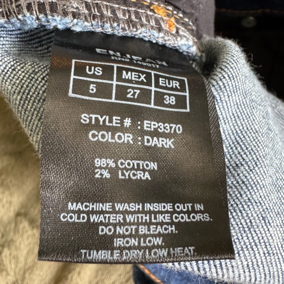 ENJEAN Classic Blue Denim Pants SIZE 5 - Picture 4 of 4